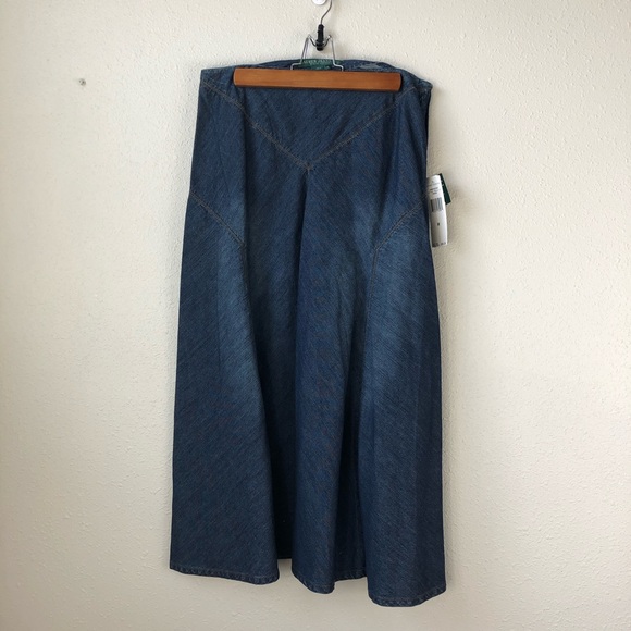 Ralph Lauren Dresses & Skirts - NWT Lauren Jeans Company Denim Skirt Size 8